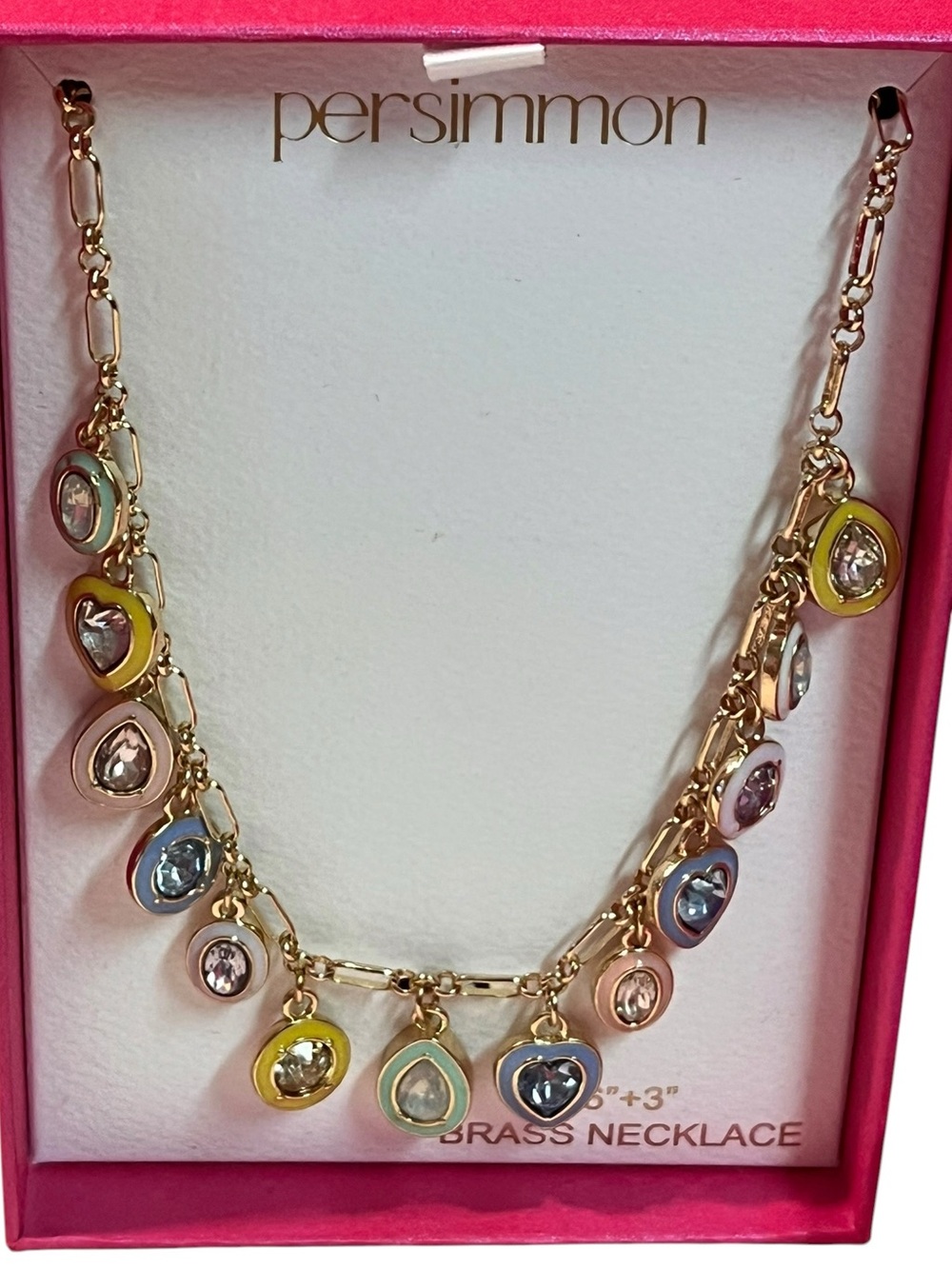 Persimmon Gold-Tone Multicolor Teardrop Charm Necklace
New. Original Box